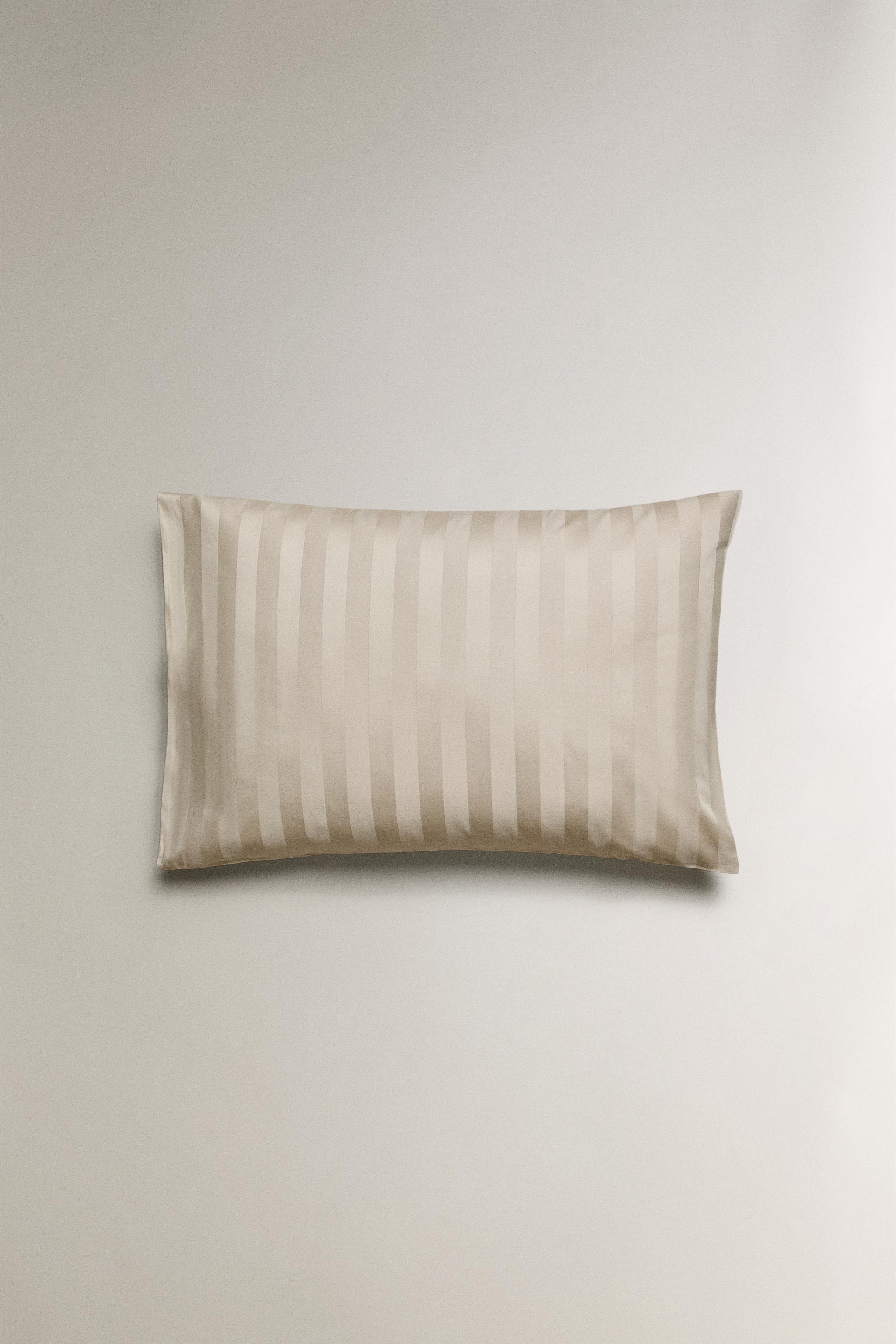 STRIPED SATEEN PILLOWCASE (500 THREAD COUNT)